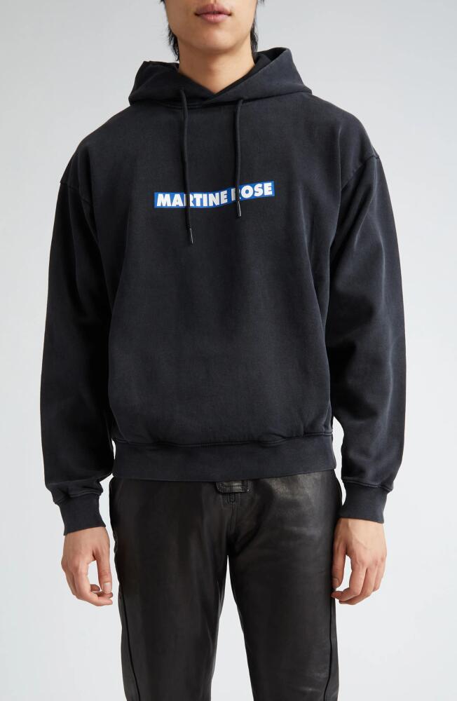 Martine Rose Gender Inclusive Blow Your Mind Cotton Graphic Hoodie in Black Pigment/Blow Your Mind Cover