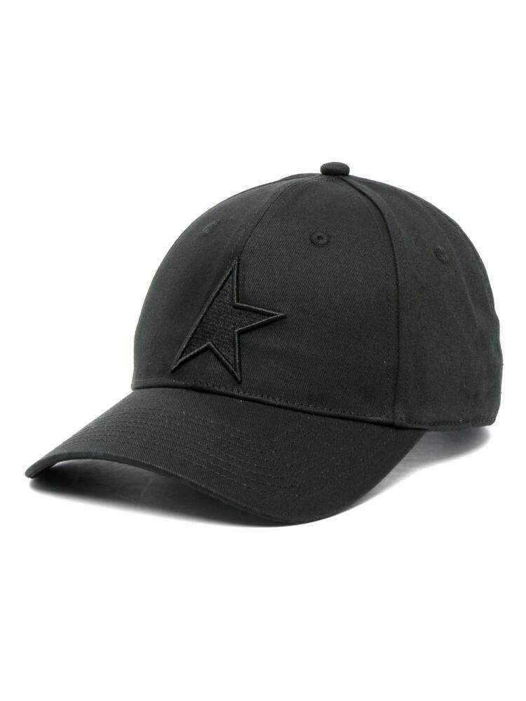 Golden Goose logo-patch cotton baseball cap - Black Cover