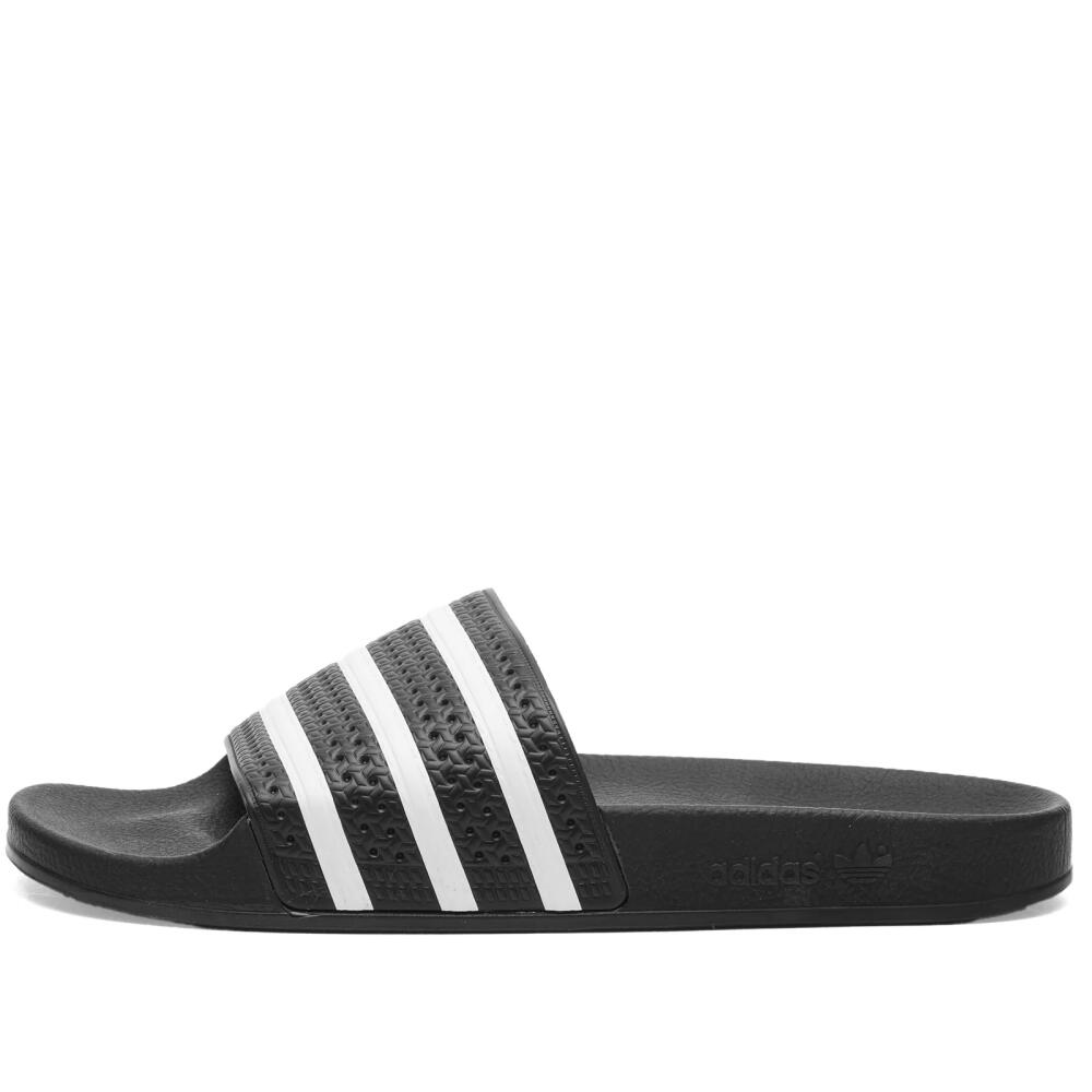 Adidas Men's Adilette in Core Black/White/Core Black Cover