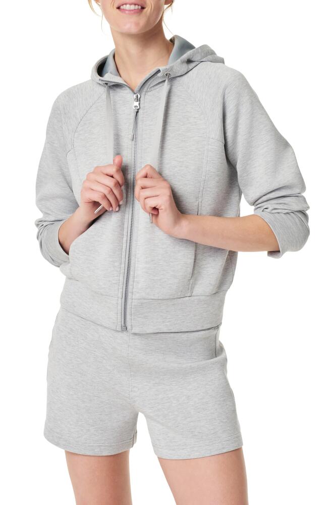 SPANX® AirEssentials Zip-Up Hoodie in Light Grey Heather Cover