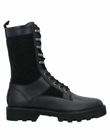 Emporio Armani Man Boot Black Calfskin, Acrylic, Polyester, Wool Cover