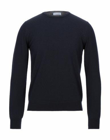 Gran Sasso Man Sweater Midnight blue Virgin Wool Cover