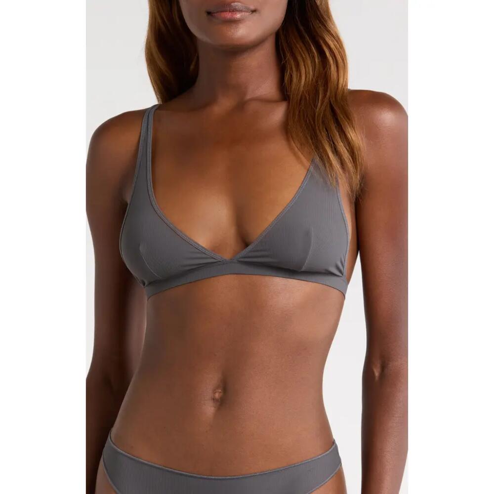 Free People Intimately FP Collagen Yarn Triangle Bralette in Grey Cover