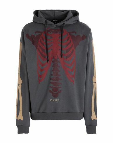 Phobia Archive Hoodie With Bones Man Sweatshirt Lead Cotton Cover