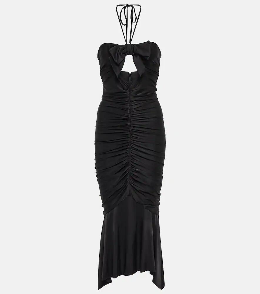 Alexandre Vauthier Halterneck jersey midi dress Cover