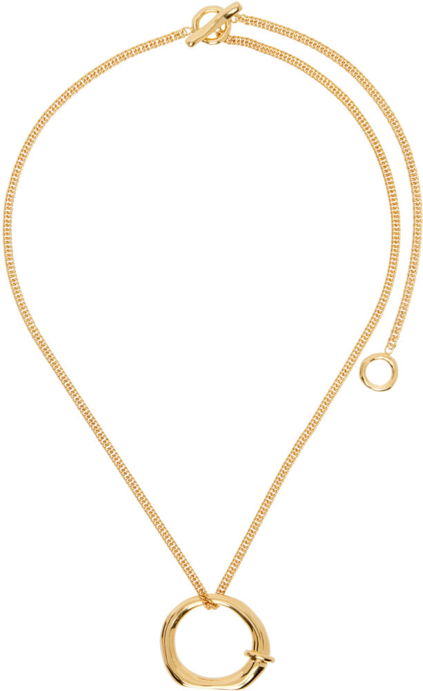 Jil Sander Gold Pendant Necklace Cover