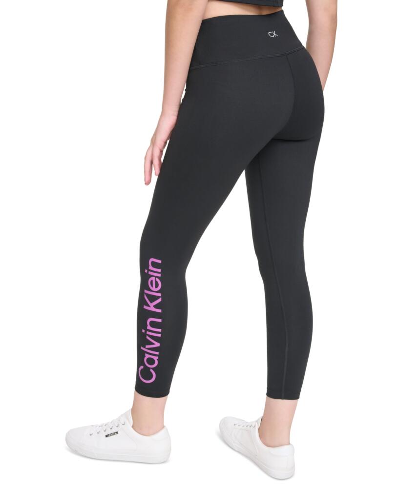 Calvin Klein Performance Women's High-Rise 7/8 Leggings - Black/lotus Cover