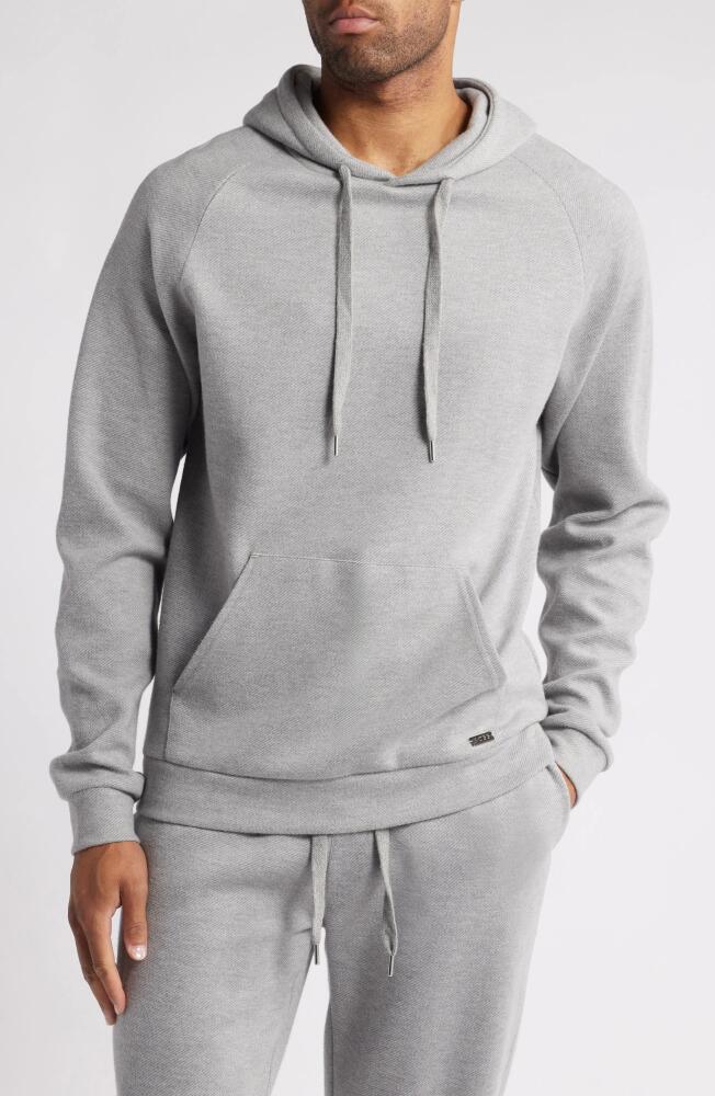 BOSS Cotton Blend Lounge Hoodie in Medium Grey Cover