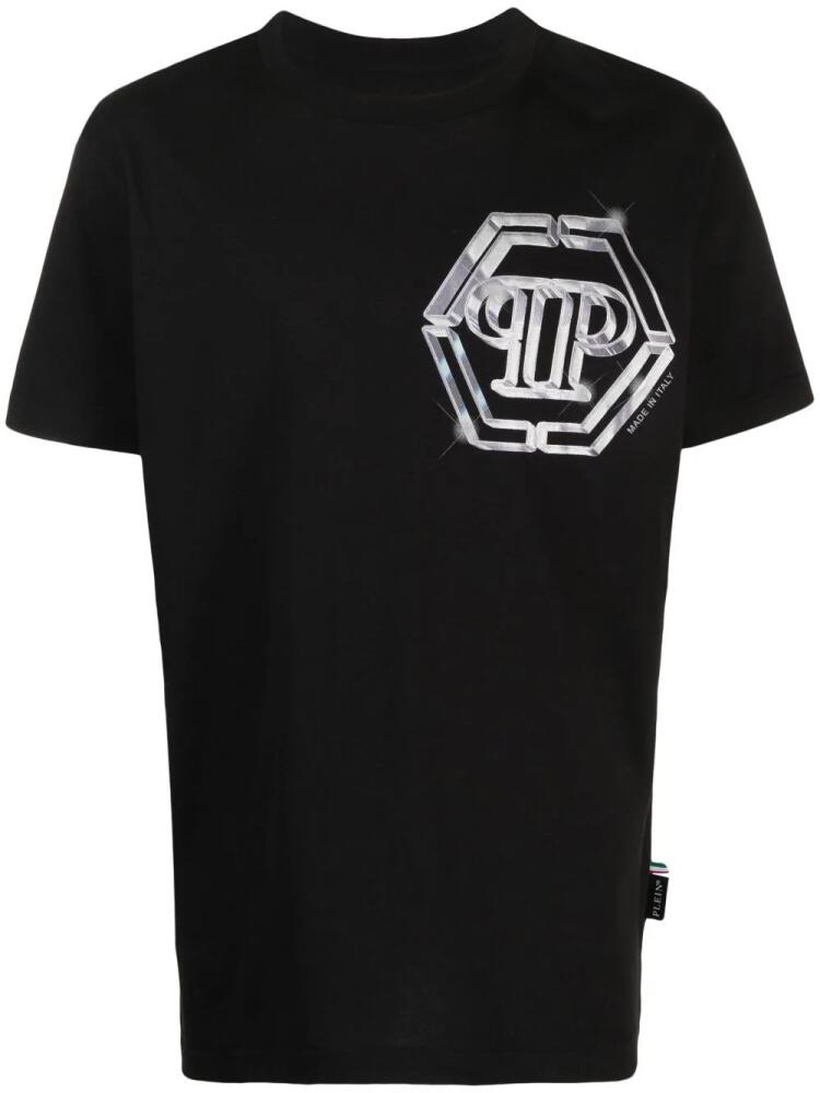 Philipp Plein logo-print cotton T-shirt - Black Cover