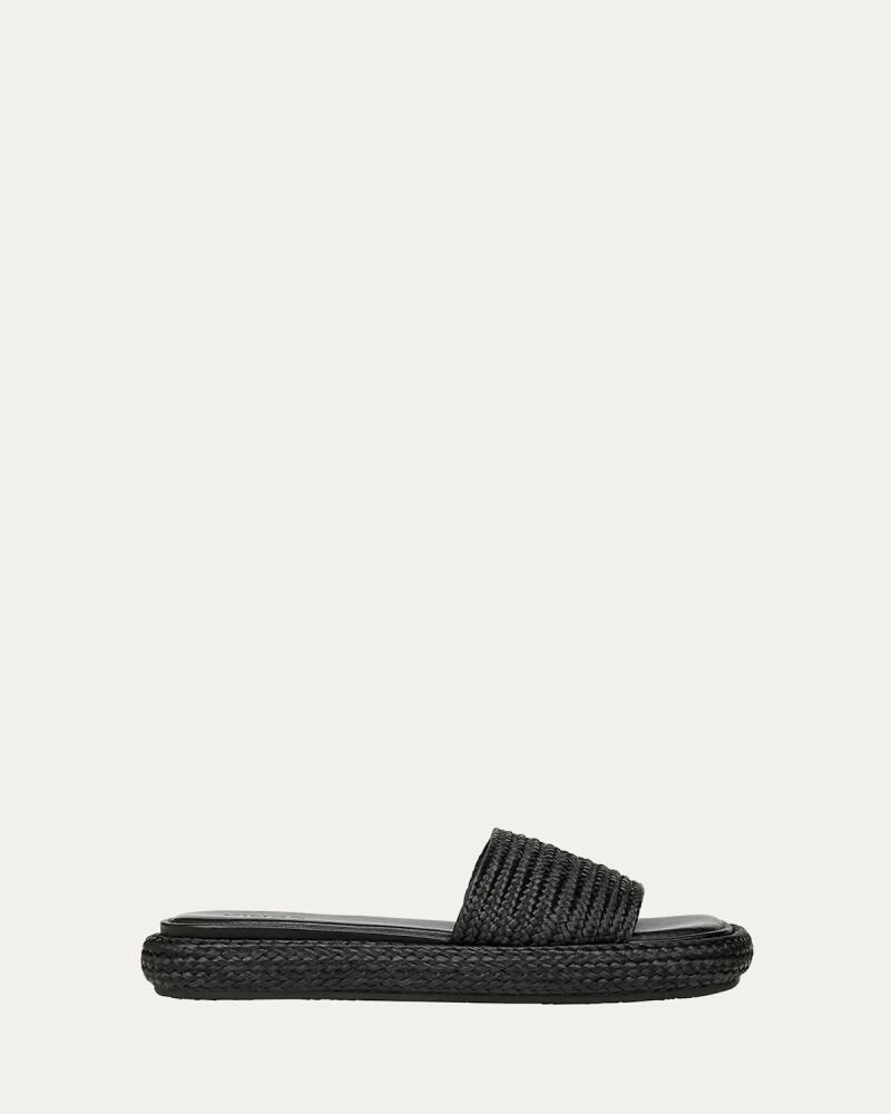 Vince Eva Raffia Easy Slide Sandals Cover