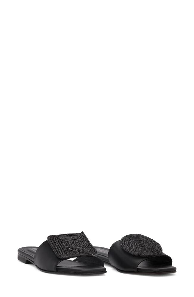 BEAUTIISOLES Adeline Slide Sandal in Black Cover