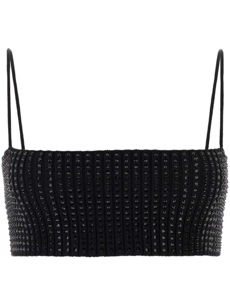 Alexander Wang embellished crop top - Black Cover