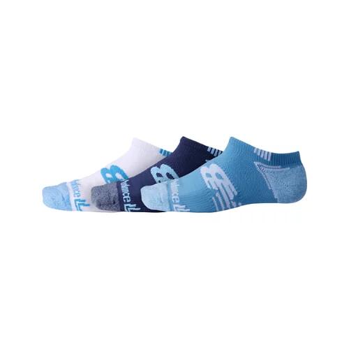 New Balance Unisex No Show Run Sock 3 Pack - Blue Cover