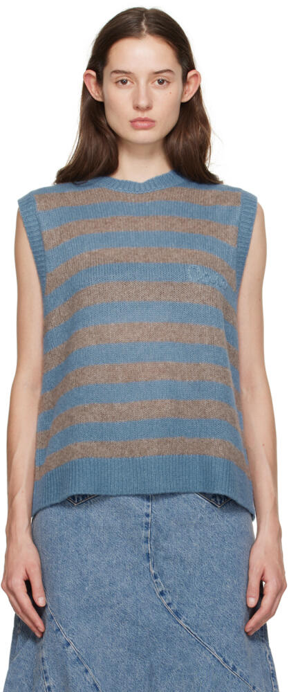 Caro Editions Blue & Taupe Ines Vest Cover