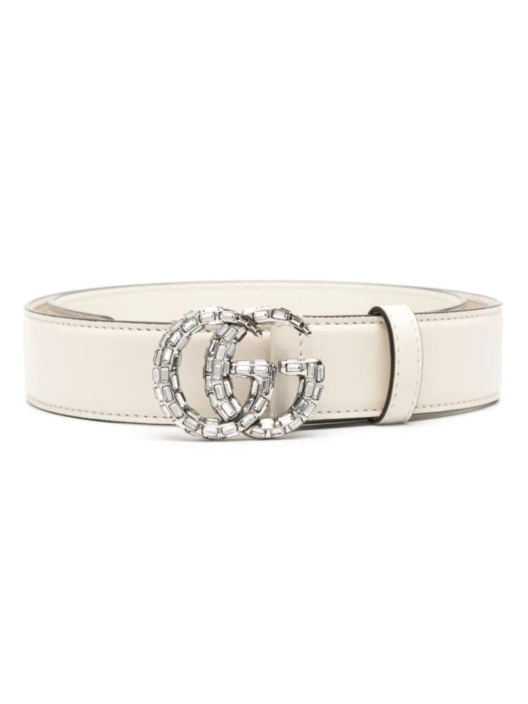 Gucci GG Marmont leather belt - White Cover