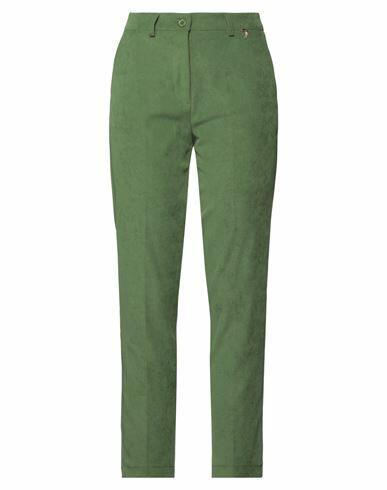 Gai Mattiolo Woman Pants Green Polyester, Elastane Cover