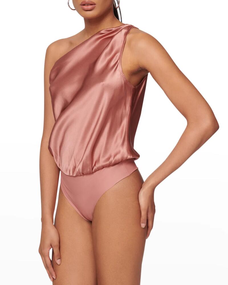 Cami NYC Darby Asymmetric Charmeuse Bodysuit Cover