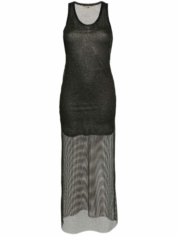 Palm Angels mesh maxi dress - Black Cover