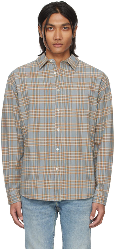 Nudie Jeans Blue Filip Prairie Shirt Cover