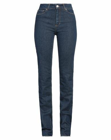 Family First Milano Woman Jeans Blue Cotton, Elastane Cover