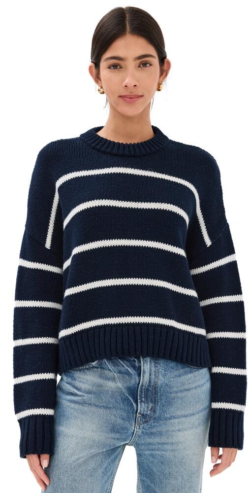 Jenni Kayne Chloe Crewneck Navy Stripe Cover