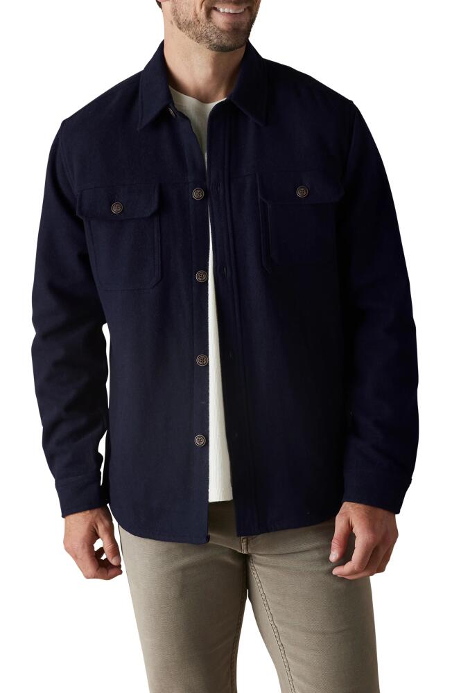 The Normal Brand Brightside Flannel Lined Workwear Jacket in Navy Cover