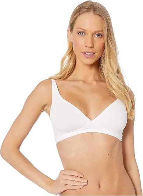 Hanro Cotton Sensation Soft Cup Bra (White) Women's Bra Cover