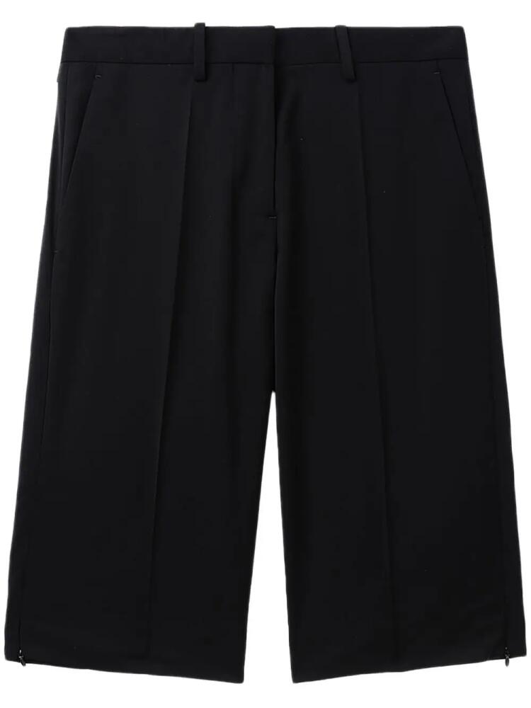 Helmut Lang pleat-detail tailored shorts - Black Cover