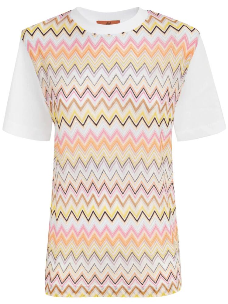 Missoni Zigzag cotton T-shirt - White Cover