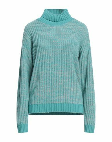 Drumohr Woman Turtleneck Turquoise Cashmere Cover