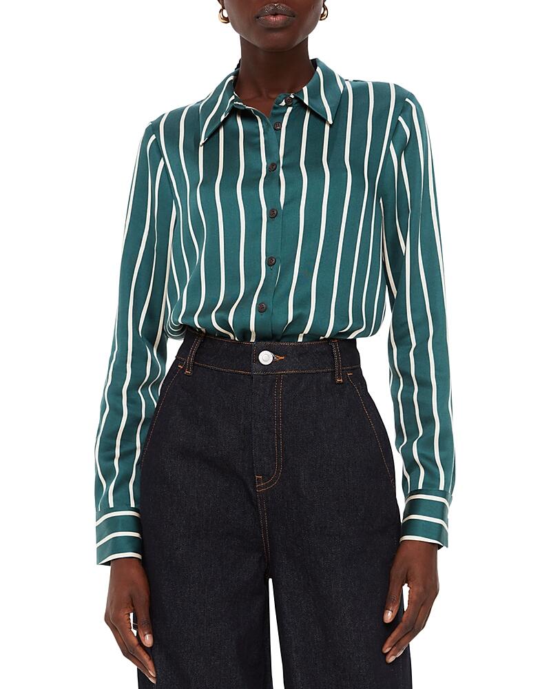 Whistles Alex Striped Shirt Cover