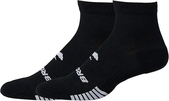 Brooks Ghost Lite Quarter Socks 2-Pack (Black) No Show Socks Shoes Cover