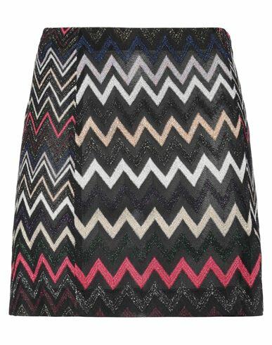 Missoni Woman Mini skirt Black Viscose, Cupro Cover