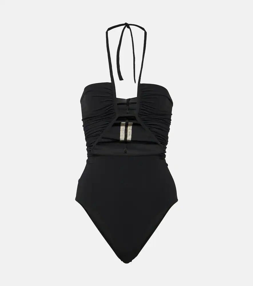 Rick Owens Halterneck cutout swimsuit Cover