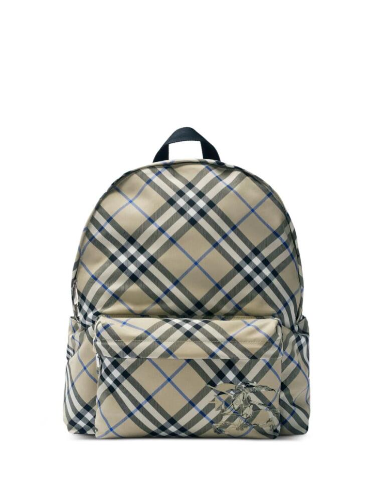 Burberry checked backpack - Neutrals Cover