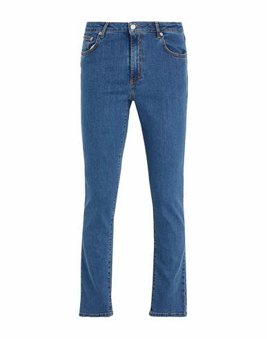 8 By Yoox Organic Cotton Skinny Fit Denim Man Jeans Blue Organic cotton, Elastane Cover