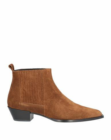 Aeydē Woman Ankle boots Brown Leather Cover