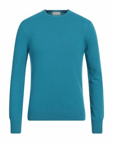 Daniele Fiesoli Man Sweater Turquoise Cashmere Cover