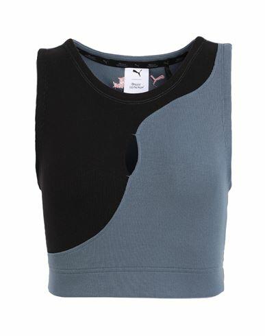 Puma Puma X Maggie Crop Tank Woman Top Slate blue Modal, Polyester, Elastane Cover