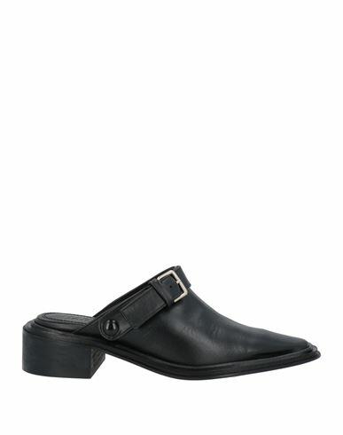 Souliers Martinez Woman Mules & Clogs Black Leather Cover