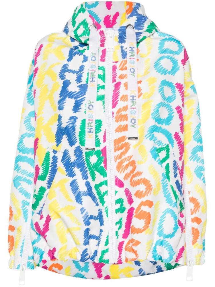 Khrisjoy Khris doodle-print windbreaker - White Cover