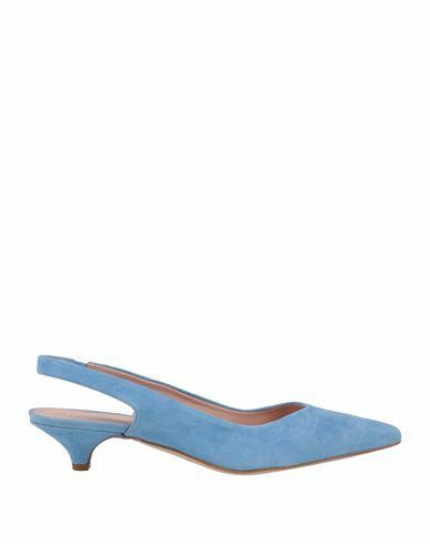 Ermanno Di Ermanno Scervino Woman Pumps Sky blue Soft Leather Cover