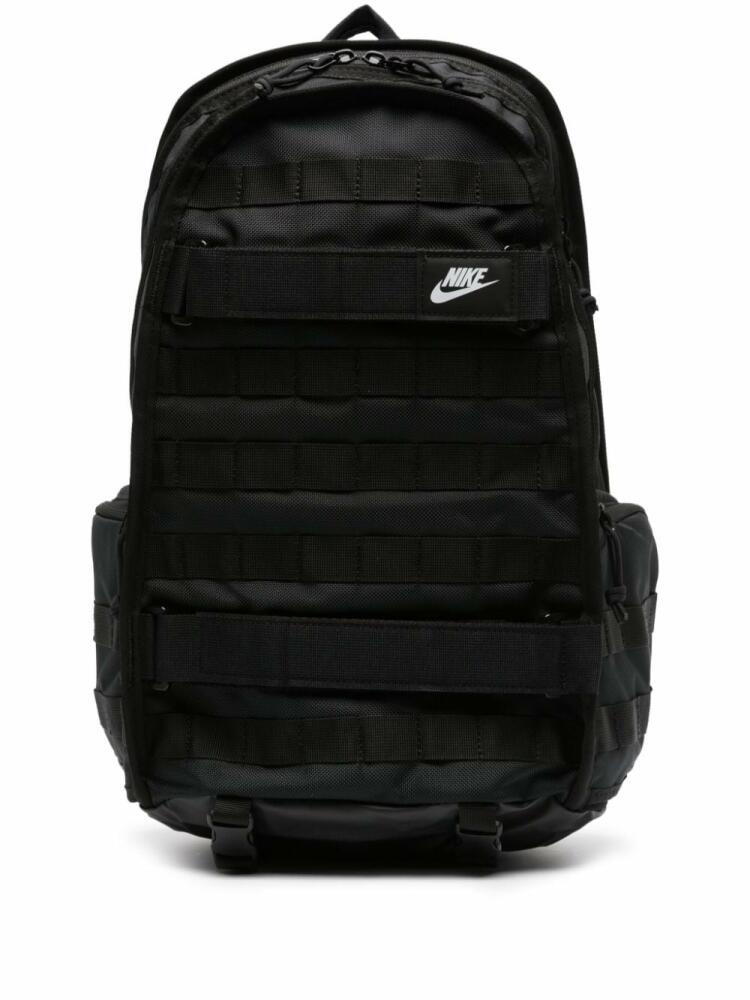 Nike logo-patch backpack - Black Cover