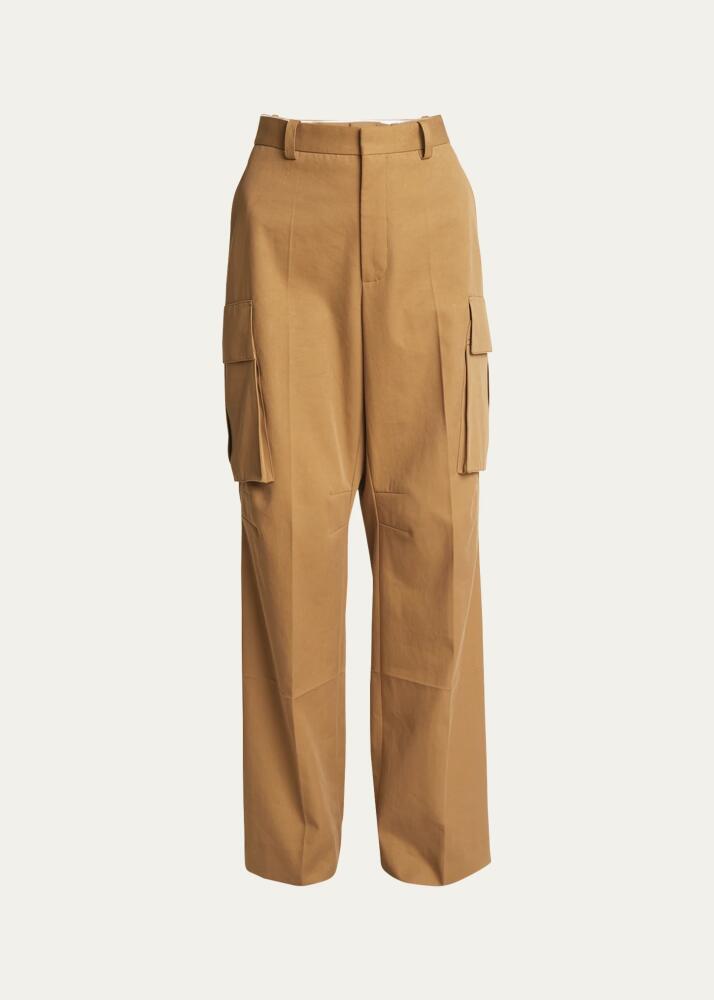 Victoria Beckham Relaxed Wide-Leg Cargo Trousers Cover