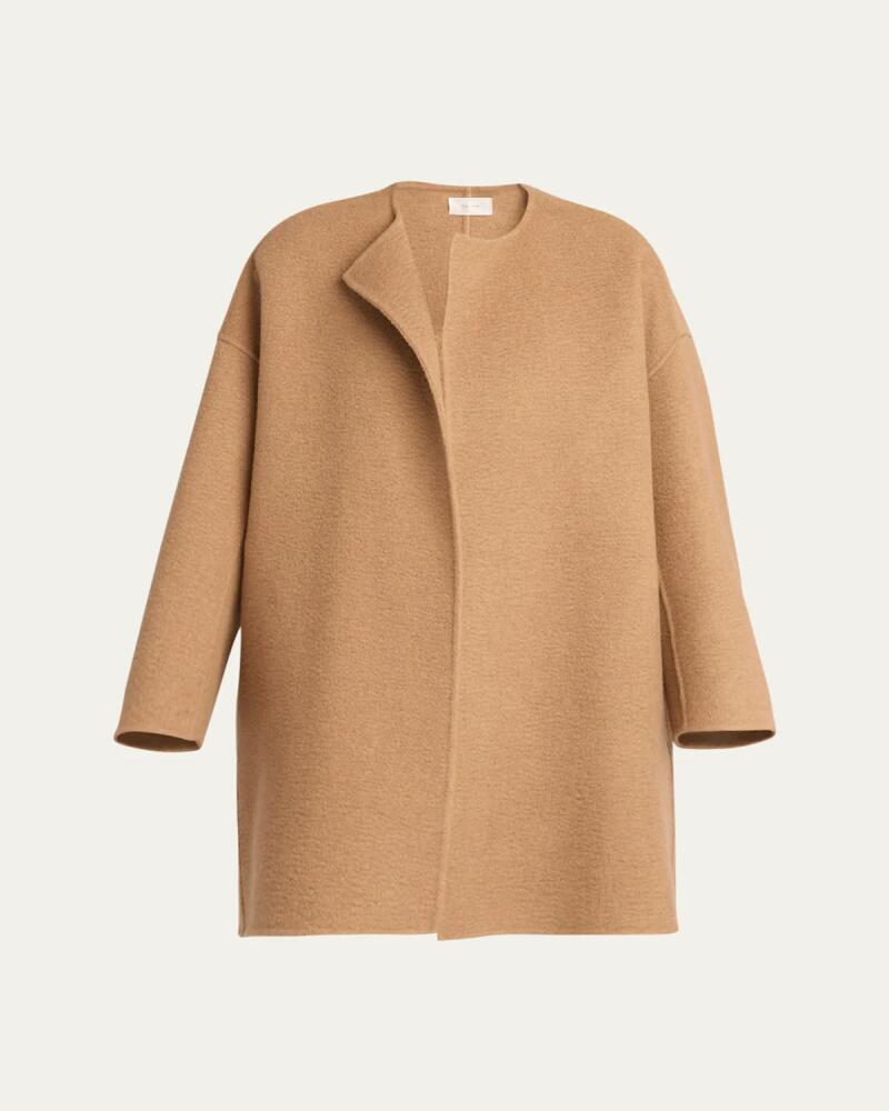 THE ROW Verlain Silk-Wool Open Jacket Cover