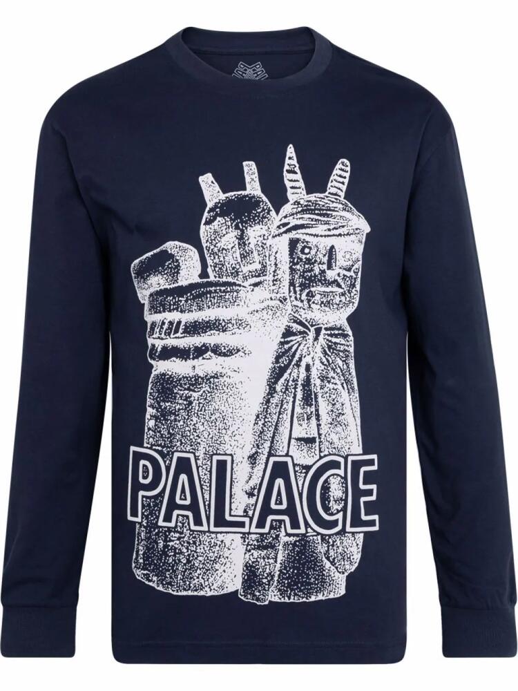 Palace Winz long-sleeve T-shirt - Blue Cover