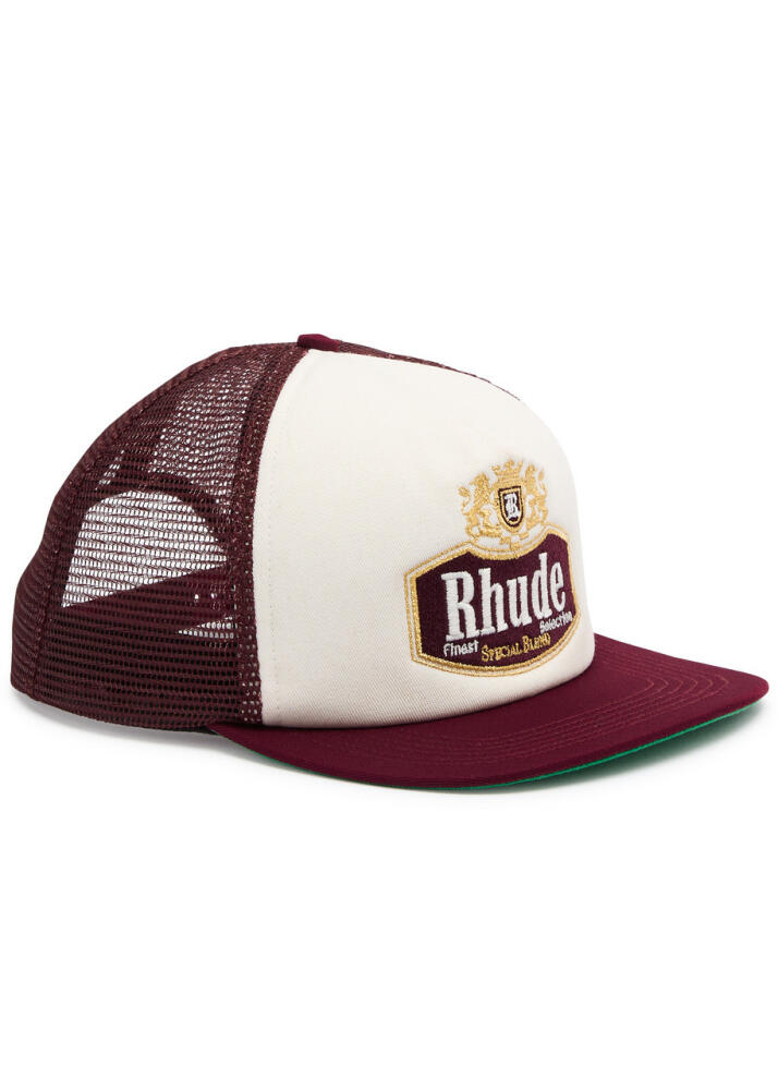 Rhude Special Blend Canvas Trucker cap - Maroon Cover