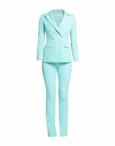 Yes London Woman Suit Sky blue Polyester, Elastane Cover