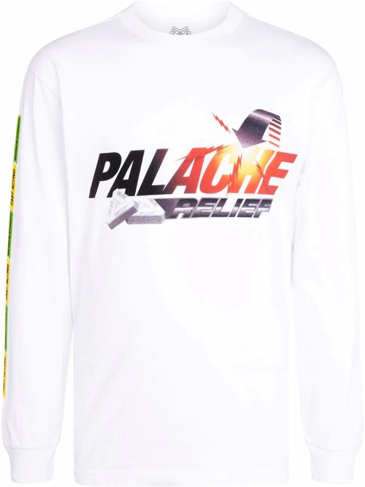 Palace Palache long-sleeve T-shirt - White Cover