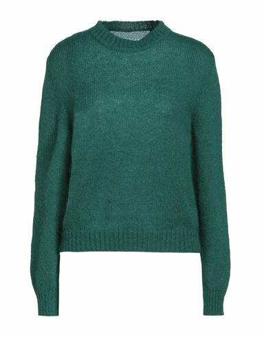 Alberta Ferretti Woman Sweater Green Mohair wool, Polyamide, Virgin Wool Cover